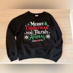 Black Christmas Sweater - Home Alone Theme